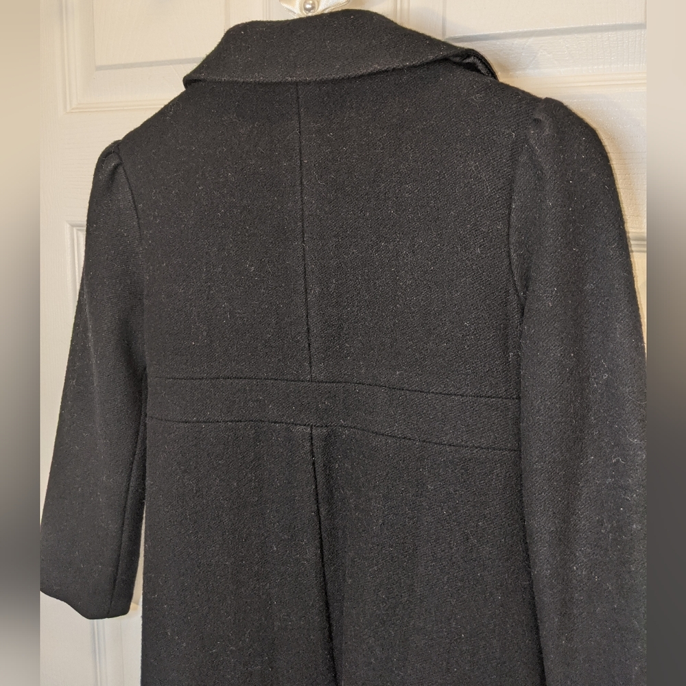 Gymboree Girls Size 7 Black, Wool Dress Coat - Picture 4 of 6